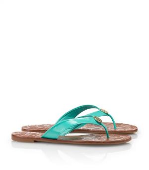 Tory Burch shoes - patent LEATHER THORA SANDAL turquoise.jpg
